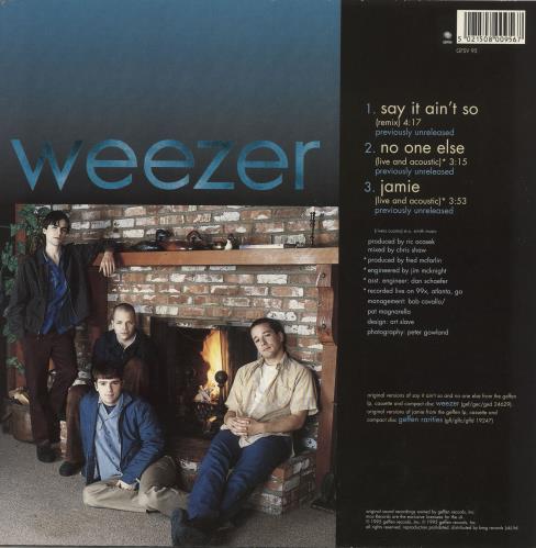 weezer / say it ain't so 限定版10インチレコード Weezer Say It Aint So - EX UK 10